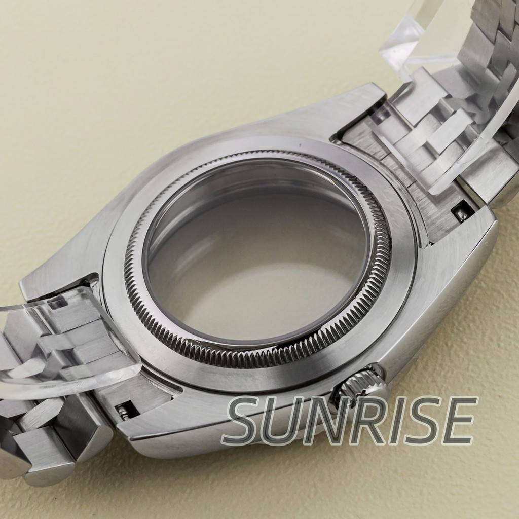 Diamond NH35 Case Strap 36mm/39mm Stainless Steel Sapphire Glass Watch Fit NH35 NH36 ETA2824 PT5000