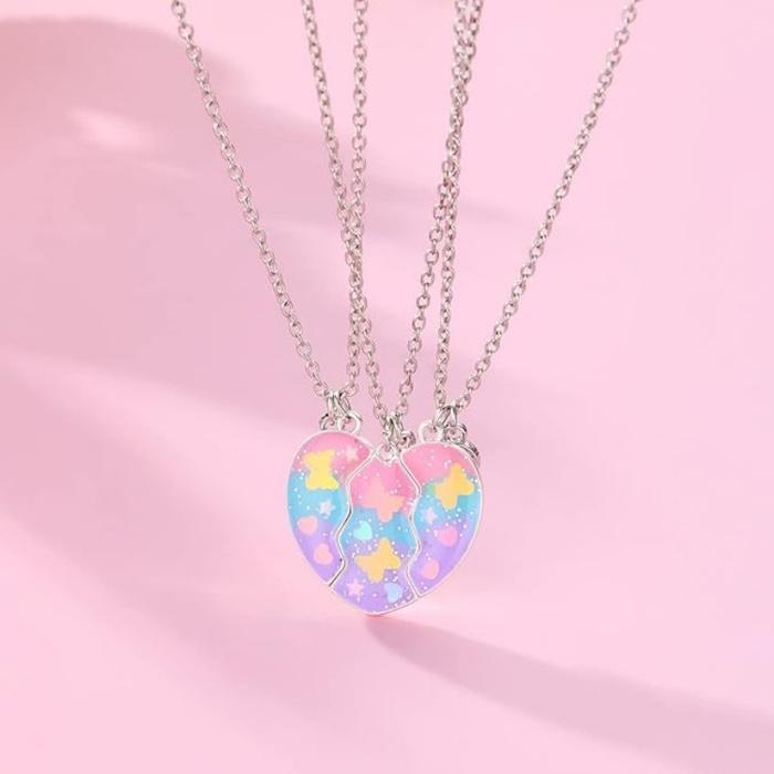 3 Buah/Set Kalung Persahabatan 3 Orang Magnet Best Friends Forever