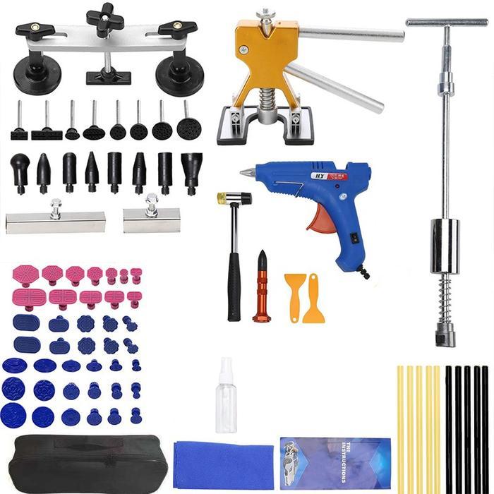 83pcs/Set Alat Penyok Body Mobil Bentuk T Alat Penarik Body Mobil Penyok Penarik Body Mobil Penyok