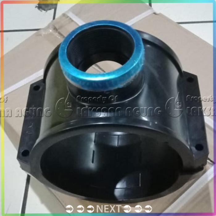 Clamp Saddle Hdpe4 160 X 3/4 inch Klem sadel 6" x 3/4" inch Untuk pipa hdpe