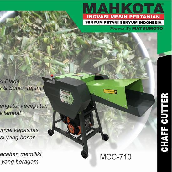 Mesin Pencacah Ranting Rumput Mahkota MCC-710 Cacah Siap Pakai Engine - Unit + Engine