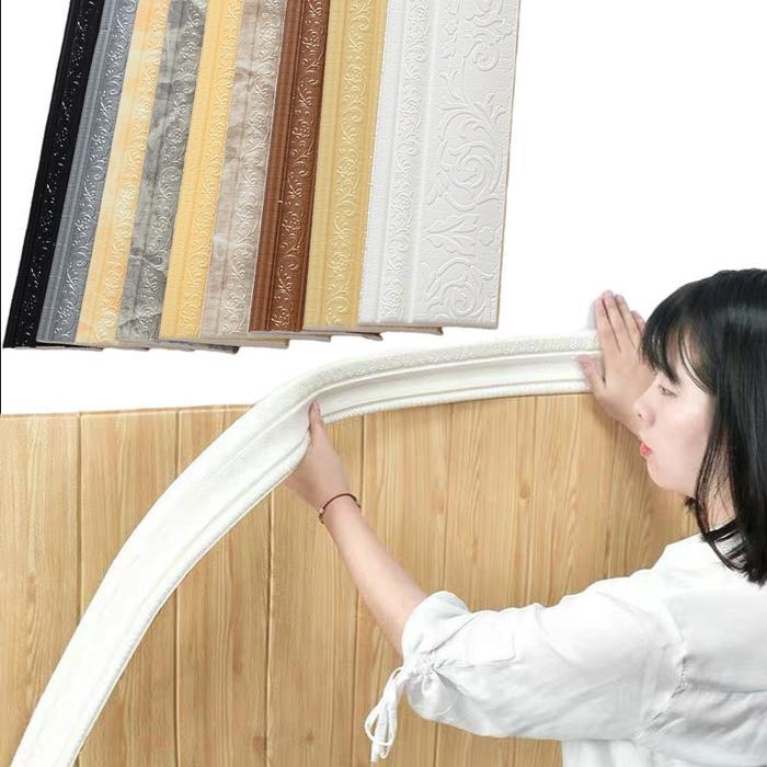 "New" List Wallfoam 3D/List Border Wallpaper foam/Pembatas Wallfoam Dinding Murah Ketebalan Real 6