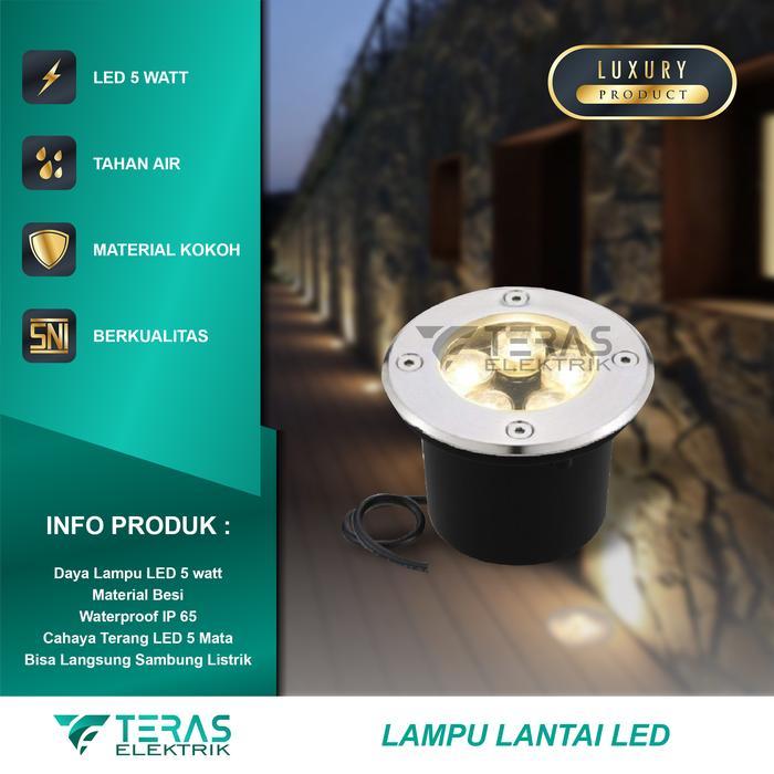 Lampu tanam LED 5 watt lampu lantai outdoor waterproof