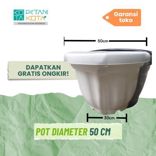 Lokasi Pondok Gede Grosir Pot 50 cm hitam bunga tambulapot
