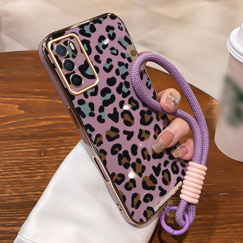 Casing Untuk OPPO A16 A16s A54s Case Casing pola cetak macan macan Kasing HP Kesing mewah Silikon So