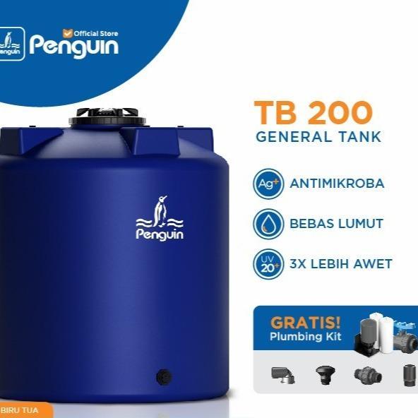 Tangki Air Penguin TB 200 ( 2000 Liter ) Toren tandon Pinguin - BIRU TUA