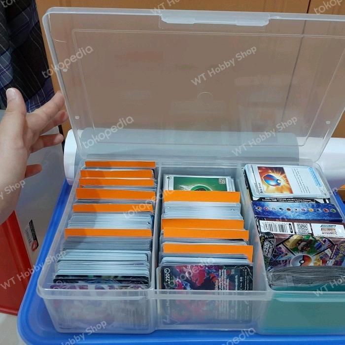 PR0M0 Deck Box Storage Kartu Pokemon Yugioh Vanguard TCG MTG 3 Sekat + BONUS G00D QUALITY
