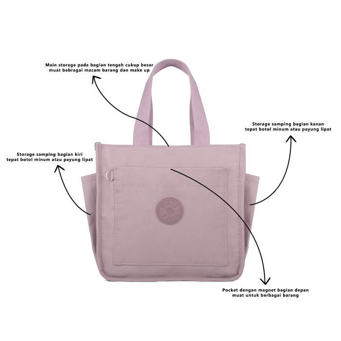 Opiobags Tas Tote Bag Nylon / Tas Jinjing Selempang Wanita / Pioma Lissa Tbk