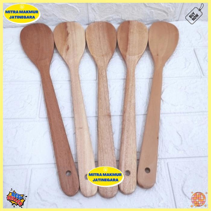 Sodet Kayu Spatula Kayu bulat besar
