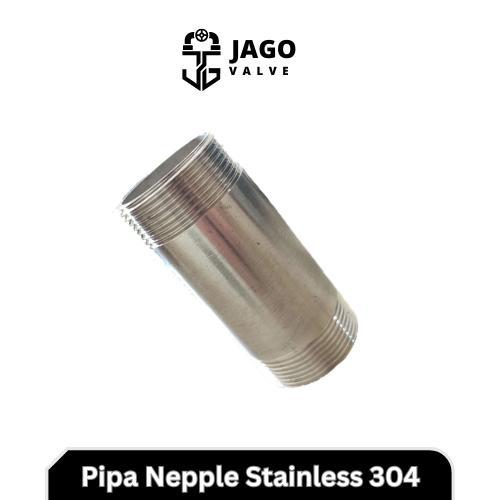 1/2" (Inch) Pipa Nepple Stainless Steel 304 15Cm