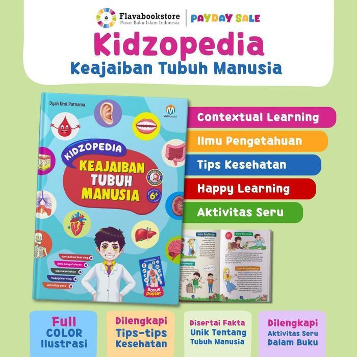 Buku Sains Anak - Kidzopedia Keajaiban Tubuh Manusia - Ensiklopedia Sains Anak Lengkap Ipa Sd Usia