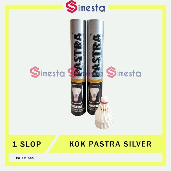 Shuttlecock kok pastra silver hitam