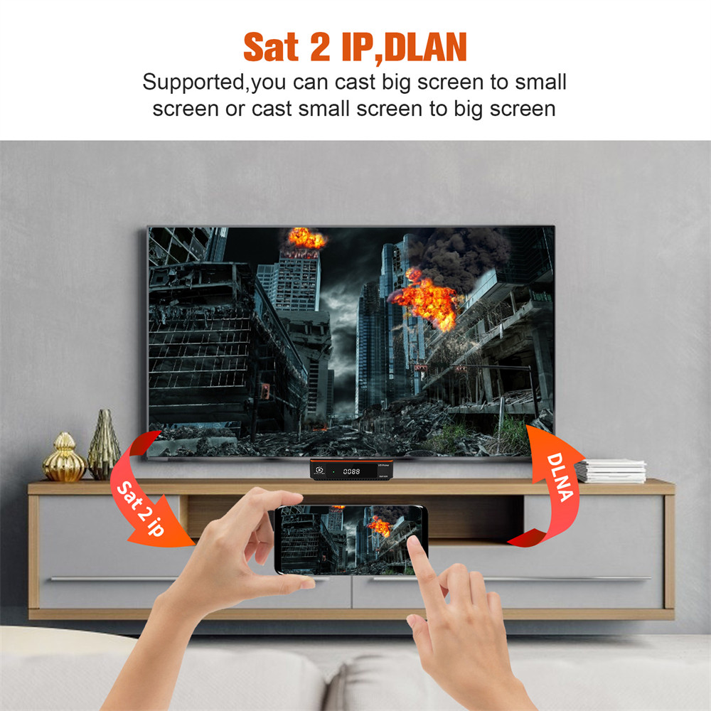 GTMEDIA V9 Prime DVB-S/S2/S2X Satellite Receiver H.265 HEVC 10Bit 1080P FHD