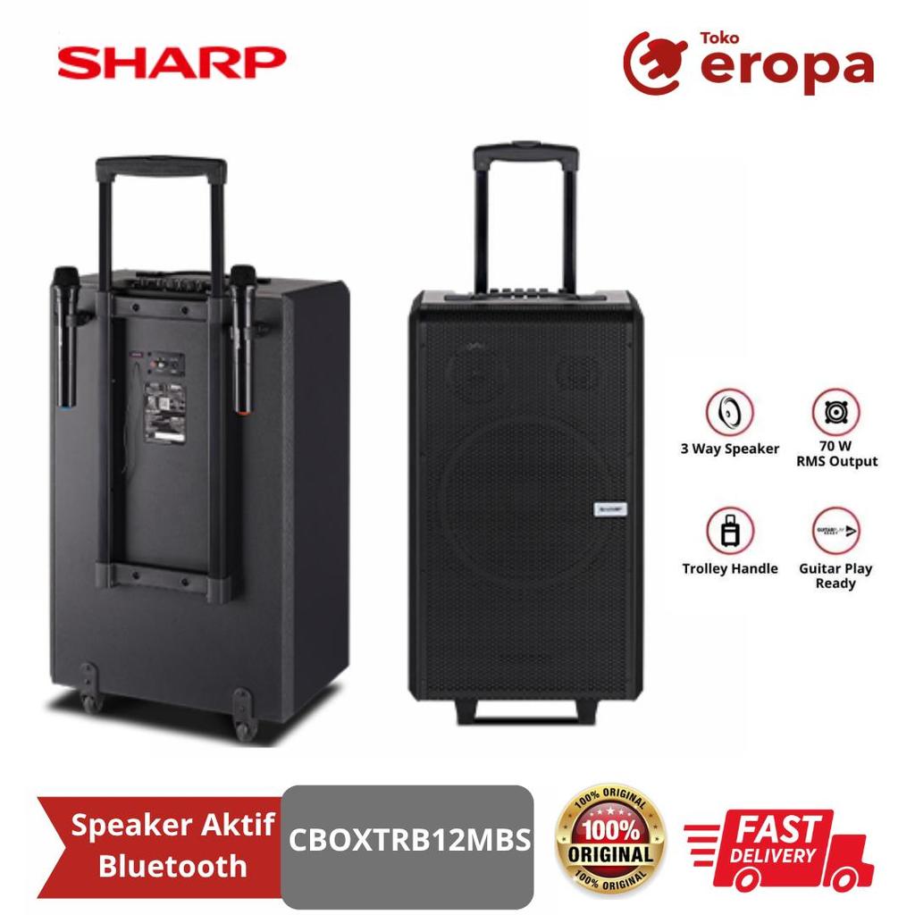 Speaker Aktif Bluetooth Sharp CBOXTRB12MBS