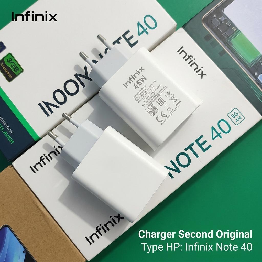 Charger HP Infinix U450XEB Original Second 45W 4.5A Infinix Note 40