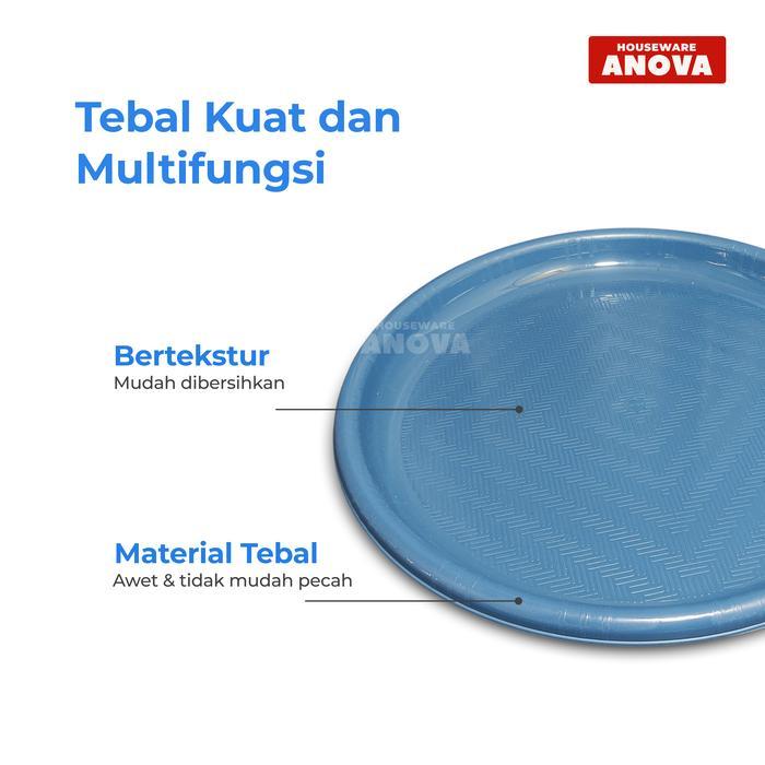 100 Pcs Tampah 40 Cm / Nampan Bulat Plastik / Nampan Kebuli & Tumpeng - Kitchenware