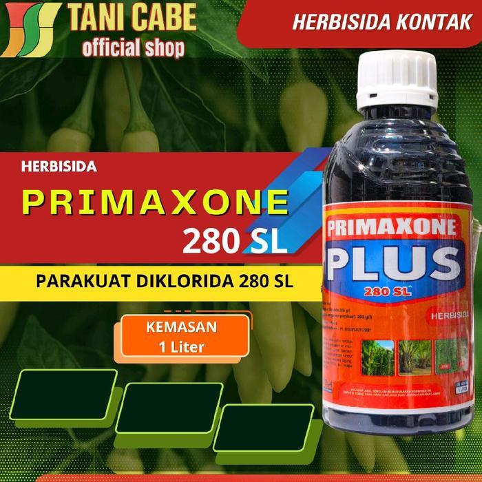 Primaxone 1 Liter Herbisida Kontak Plus 280 SL Parakuat Diklorida Kemasan 1 Liter untuk Tanaman