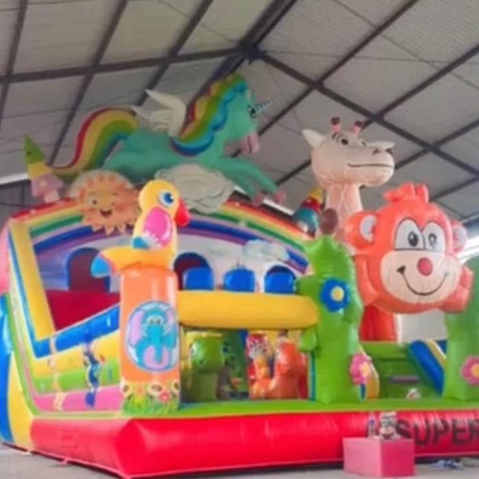 Istana balon ukuran 6x8 dengan 2 blower