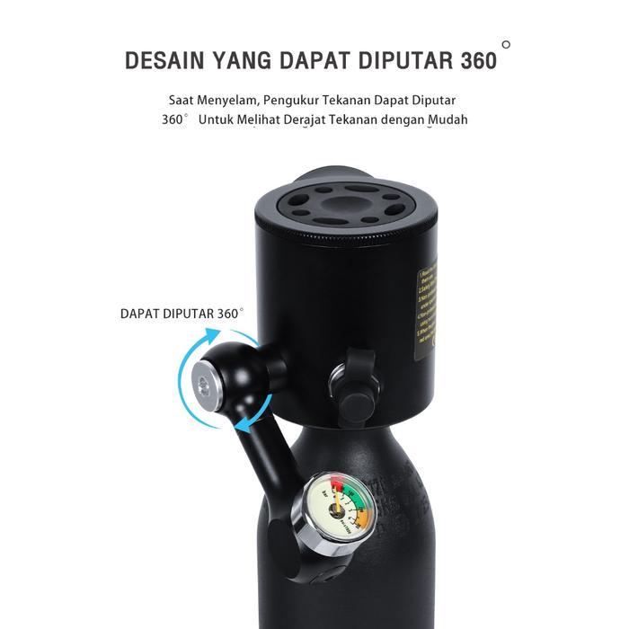 Alat Selam Penyelaman 0.5L diving scuba mini Alat selam Snorkel Alat Selam Full Face Snorkling Mask
