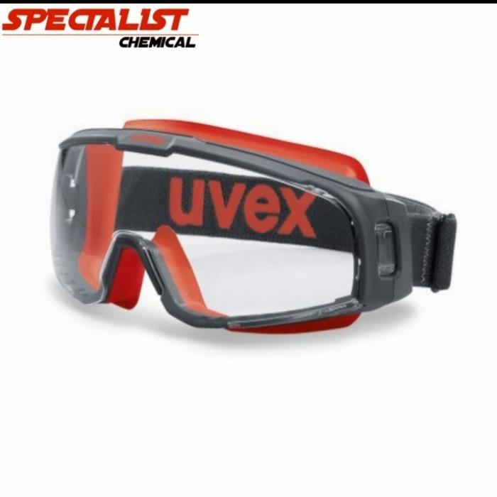 GOOGLE UVEX U-SONIC Kacamata Safety Pelindung Mata Uvex U-Sonic Lensa Bening Ringan KACAMATA GOOGLE 
