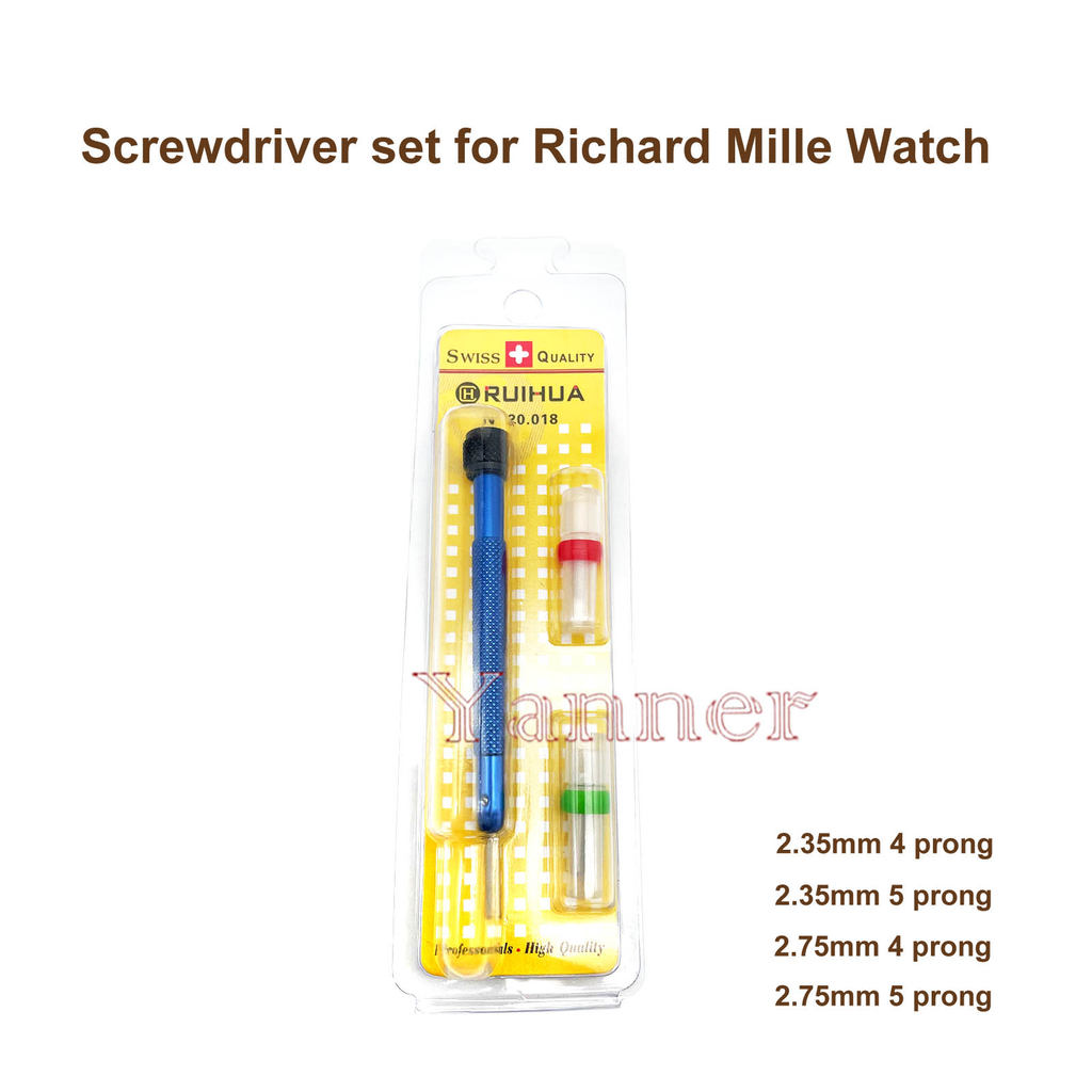 Set of 5 Richard Mille Watch Screwdrivers Set Watch Repair Tool Opener Screwdriver For RM Stainless
