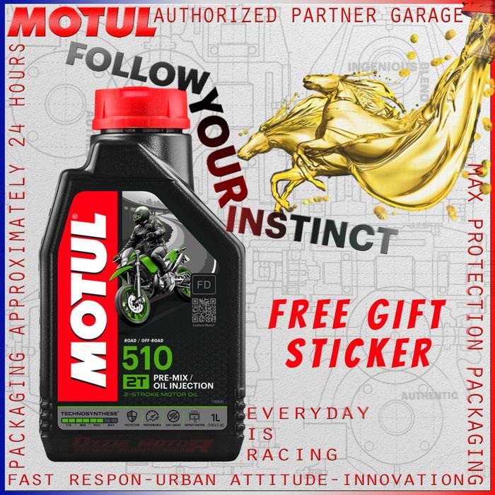 OLI MOTUL 510 2T 1000ml FD SAMPING ASLI IMPORT ORIGINAL FRANCE DUPLI