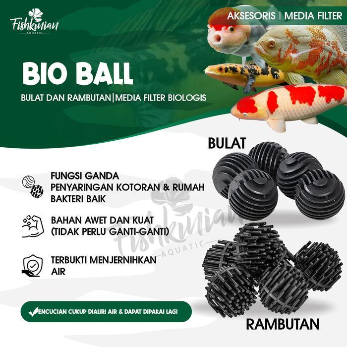 BIOBALL RAMBUTAN BULAT MEDIA FILTER AIR AQUARIUM AQUASCAPE