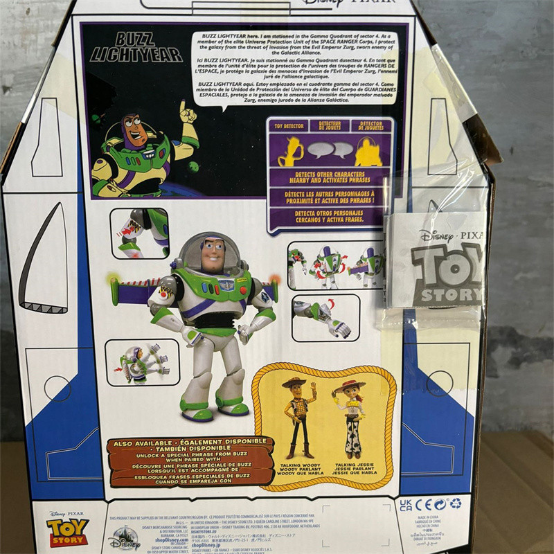 30cm Toy Story Buzz Lightyear Spacecraft Sound Model Buzz Lightyear Action Figure Doll Desktop