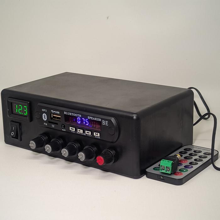 Power Amplifier Mobil Truk Super Irit Aki Amplifier Subwoofer MP3 Bluetooth 5.0