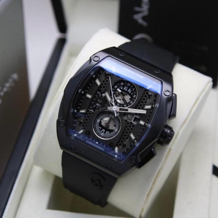 JAM TANGAN PRIA ALEXANDRE CHRISTIE AC 6608 - BLACK