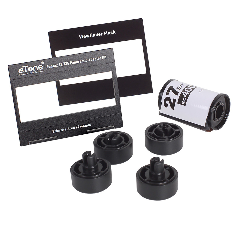 eTone Adapter Kit for Pentax 67 6x7 67II Camera 120 Film to 135 Film Panorama Photo Adapter