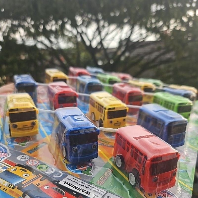 4pc mobil bus tayo kecil pullback / bis tayo / mobil mobilan anak / mainan kendaraan