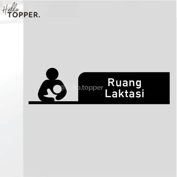 Premium Sign Akrilik Ruang Laktasi Hollow Uv Print Sign Board Original