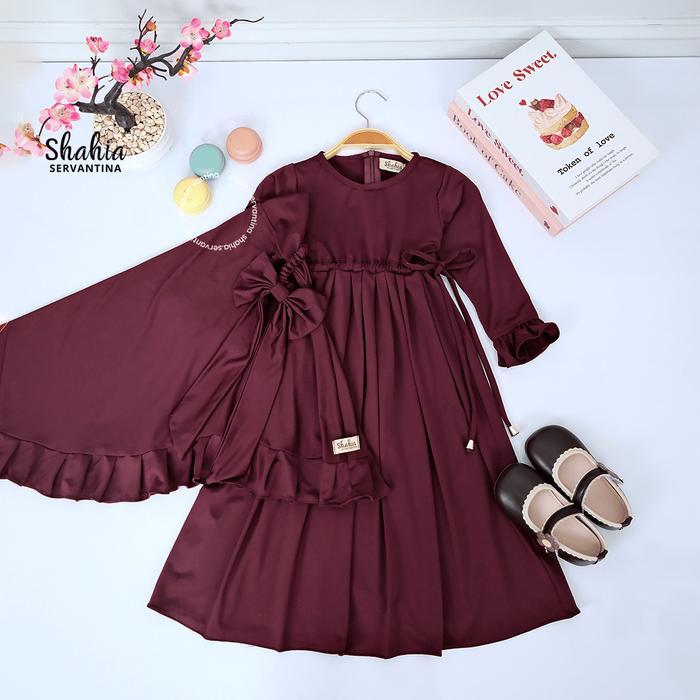 Shahia Servantina - Zivana Set Dress Gamis Anak Perempuan Pasti Promo