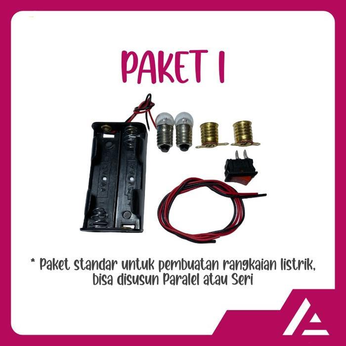 Paket Rangkaian Listrik untuk Ujian Praktek Praktik Sekolah SD Kelas 6 - SMP Kelas 9