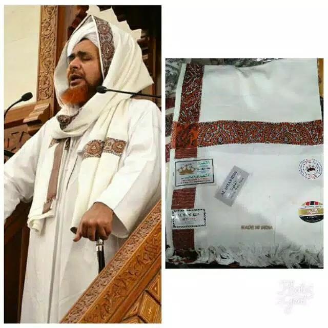 Sorban Kashmiri Sorban habib Umar sorban putih sorban Hitam polos - putih ronce