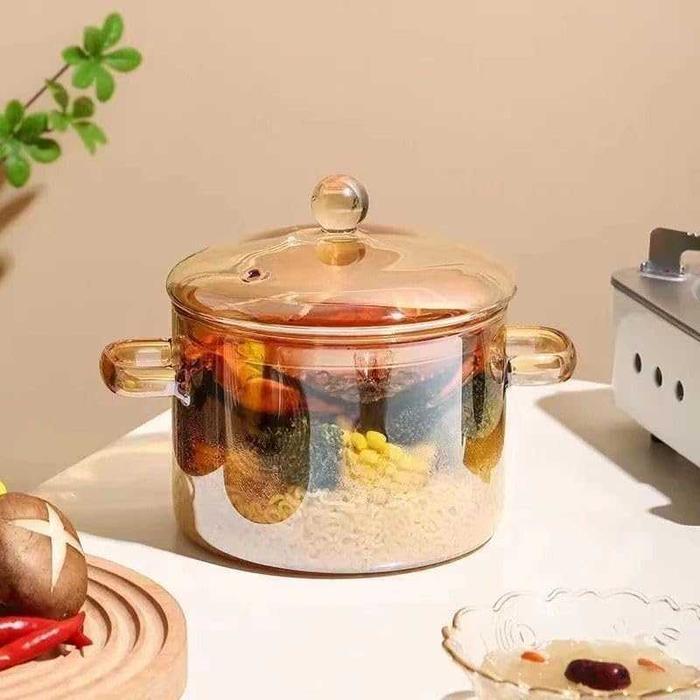 Panci Kaca Tahan Panas Borosilicate