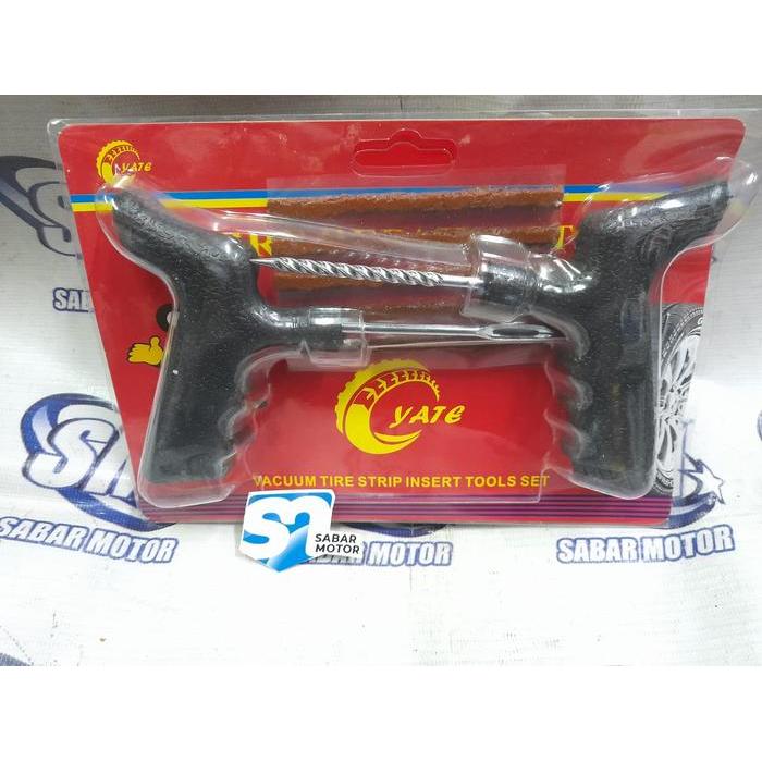 Alat tambal ban tubeless portable / tambalan ban tubeless