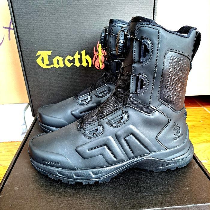 Sepatu PDL Boa Tali Putar Tactical Century Centurion Original Kulit Sapi Asli