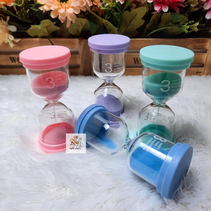 MURAH Jam Pasir 3 Menit Timer Hourglass Sand Clock
