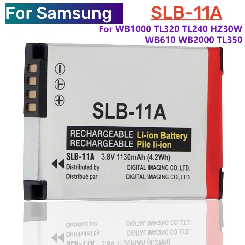 1-2 pcs SLB-11A Camera Battery For Samsung TL500 WB600 WB610 WB650 WB660 WB700 WB1000 WB2000 WB5000