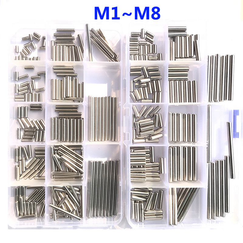 M1 M1.5 M2.5 M3 M4 M5 M6 M8 Cylindrical Pin Locating Dowel Set 304 Stainless Steel Fixed Lock Pin