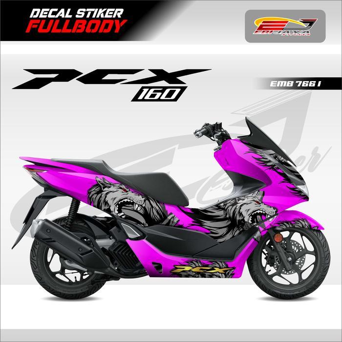 Stiker Motor Pcx All Varian Siap Pakai Gratis Custom Nama-Stiker Motor Full Body All Pcx-Emb766