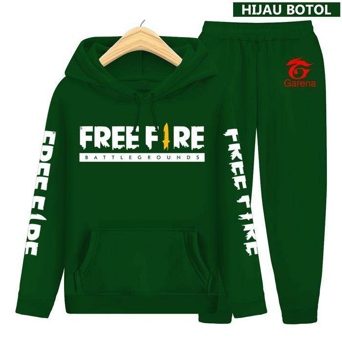 Setelan Anak FF sweater Hoodie Suiter/Topi Piyama TM00054 Setelan Olahraga Anak Cowo