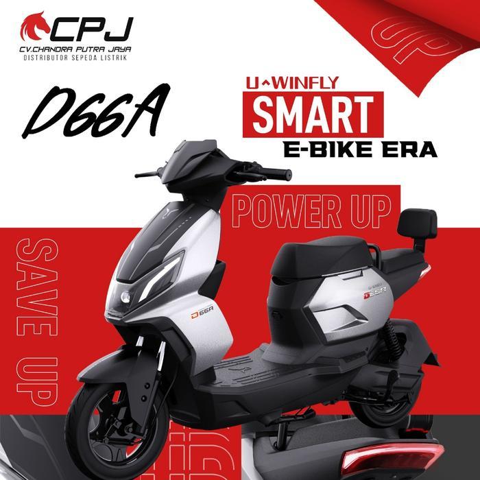 SEPEDA LISTRIK UWINFLY D66A d65 dan D75 - Hijau, D66A