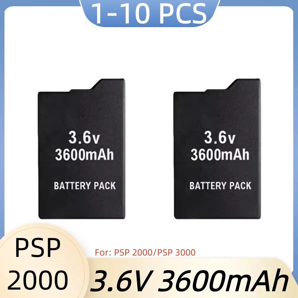 For PSP 2000/3000 3.6V 3600mAh Rechargeable Lithium Battery Pack for PSP 1000 PSP-S110 3600mAh