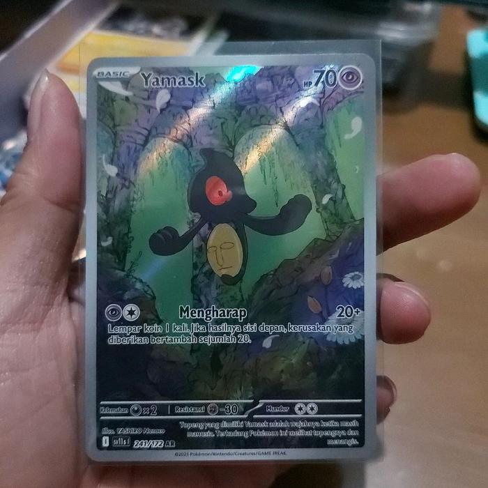 Yamask AR sv11s pokemon kartu