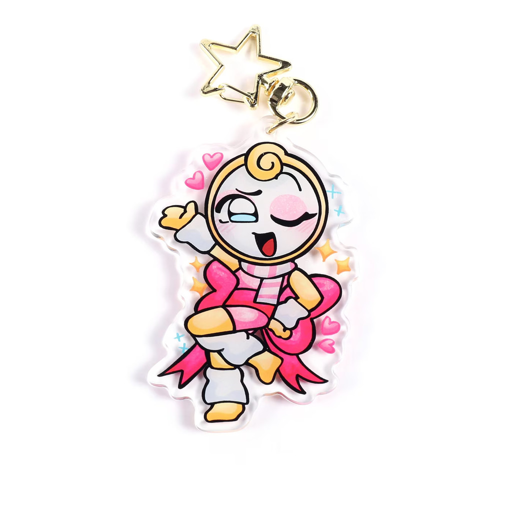 Dandy's World Toons Acrylic Keychains Set - Cosmo Yatta Toodles Bassie Glisten Characters