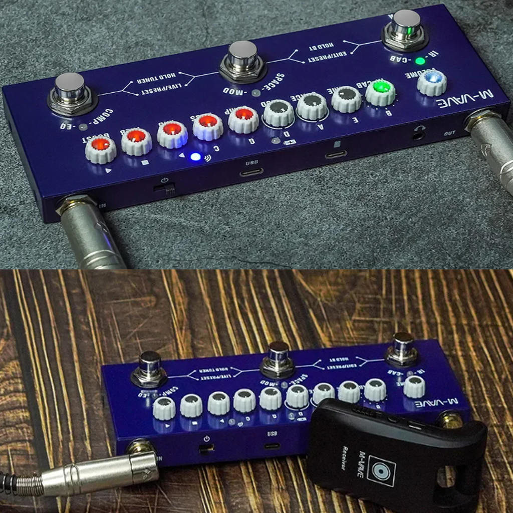 M-VAVE TANK-G/TANK-B/CubeBaby BASS/CubeBaby AC/CUBE BABY/TANK MINI Rechargeable Multi Effects Pedal