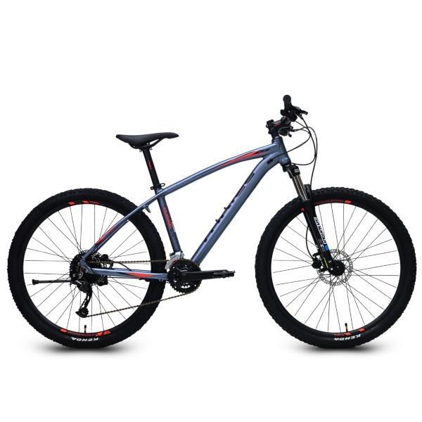 Thrill Cleave Elite Sepeda Gunung MTB 27.5 Frame Alloy Shimano Alivio - Abu Abu, 16